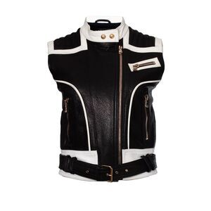 Balmain Sleeveless biker jacket